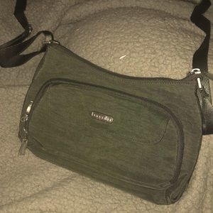 Gray and pink Bagallini purse